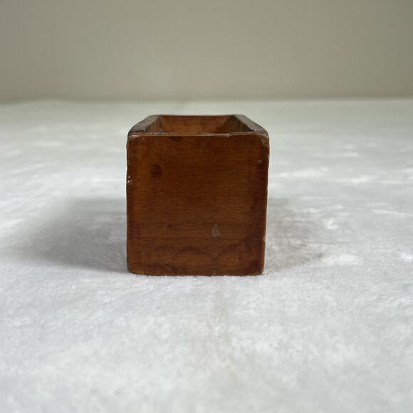 Vintage Wood Coaster Set Primitive Childrens Animals Appliques 6 Coasters & Box - Picture 3 of 13